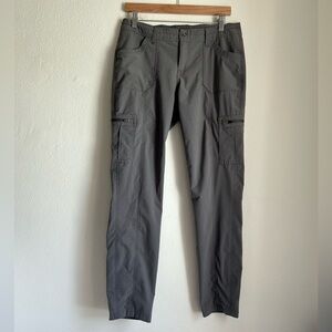Kuhl Women’s Slim Straight Gray Cargo Hiking Pants 10 Regular
